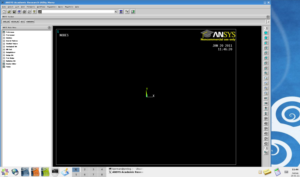 Delovno okolje ANSYS Multiphysics na HPCFS